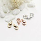 10pcs 14K Plated Lobster Claw Clasps 10mm 12mm DIY Bracelets Necklace Components