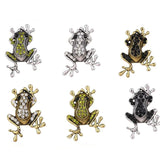 5Pcs/lot 18MM Frog Ginger Brooch DIY Crystal Accessories Personality