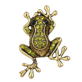 5Pcs/lot 18MM Frog Ginger Brooch DIY Crystal Accessories Personality