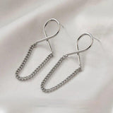 14K Cross Chain Earrings DIY Hand-made Material Accessories