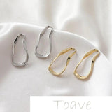 Gold-Twisted Hollow DIY Earrings Photo Frame Material