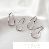 Gold-Twisted Hollow DIY Earrings Photo Frame Material