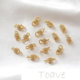 14K Double Sling Ring Twist Connection DIY Earrings Bracelet Necklace