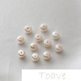 Freshwater Pearl Steamed Buns Beads DIY Earrings Material Accessories