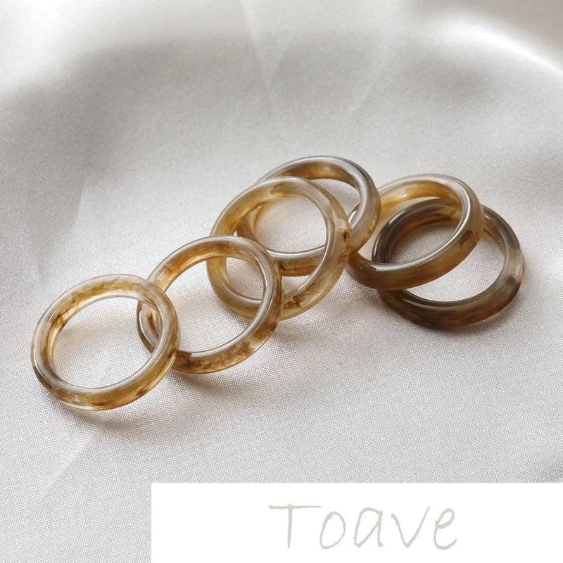 Hollow Dyed Resin Ring - DIY Hand-made Material Accessories