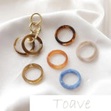 Hollow Dyed Resin Ring - DIY Hand-made Material Accessories