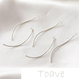14K Wrapped Twisted Rod Earring Material