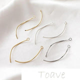 14K Wrapped Twisted Rod Earring Material