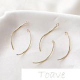 14K Wrapped Twisted Rod Earring Material