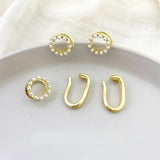 Pearl Ear Bone Clip for Non-Pierced Ears - DIY Earring Material