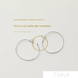 6pcs 14K Gold-Coated Copper Wire Round Frame DIY Earrings Pendant