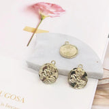 Alloy Earring Material with Color-Preserving Round Accesories