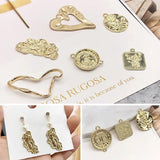Alloy Earring Material with Color-Preserving Round Accesories
