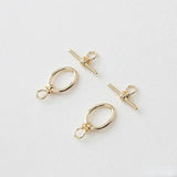 18K Gold-Plated Oval OT Buckle DIY Bracelet Necklace Connector