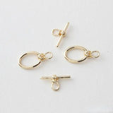 18K Gold-Plated Oval OT Buckle DIY Bracelet Necklace Connector