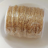 Brass Plated Krinkle Chain for Jewelry Making