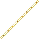 Brass Plated Krinkle Chain for Jewelry Making