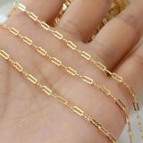 Brass Plated Krinkle Chain for Jewelry Making