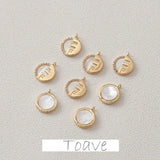 Copper Plated Shell Series Pendant for DIY Earrings Necklace Bracelet