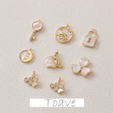 Copper Plated Shell Series Pendant for DIY Earrings Necklace Bracelet