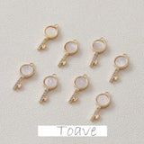 Copper Plated Shell Series Pendant for DIY Earrings Necklace Bracelet