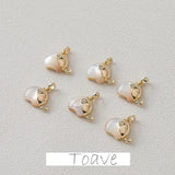 Copper Plated Shell Series Pendant for DIY Earrings Necklace Bracelet