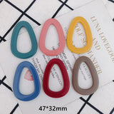 Resin Water Drop DIY Earrings Jewelry Accessories 6pcs
