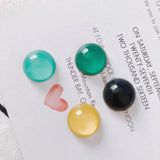 20pc Glass Round Wax Cord Women Jewelry Cabochon Earrings Supplies