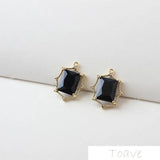 2pcs 18K Copper Plated Crystal Pendant DIY Accessories
