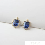 2pcs 18K Copper Plated Crystal Pendant DIY Accessories