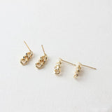 18K Copper Plated Earrings DIY Hand-Made Material Accessories