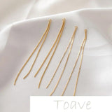 14K Snake Bone Chain Tassel Earring DIY Material