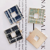 Alloy Square Pendant Necklace Charms DIY Jewelry Accessories