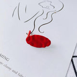 Small Fresh Earrings - DIY Jewelry Iron Spray Irregular Oval Accessories