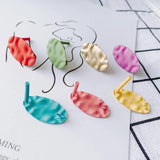 Small Fresh Earrings - DIY Jewelry Iron Spray Irregular Oval Accessories