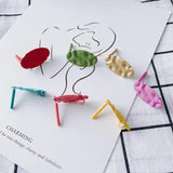 Small Fresh Earrings - DIY Jewelry Iron Spray Irregular Oval Accessories
