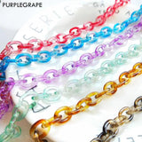 PURPLEGRAPE Plastic Resin Chain for DIY Jewelry
