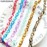 PURPLEGRAPE Plastic Resin Chain for DIY Jewelry