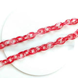 PURPLEGRAPE Plastic Resin Chain for DIY Jewelry