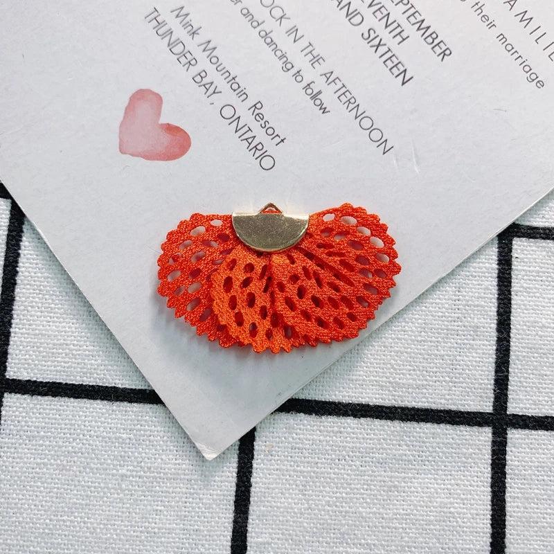 DIY Fabric Fan-Shaped Earrings Accessories Kit