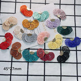 DIY Fabric Fan-Shaped Earrings Accessories Kit