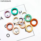 PURPLEGRAPE Geometric Ring Perforation DIY Earrings Accessories Pack of 10