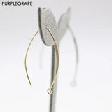 Copper Inverted V Long Ear Hook DIY Earrings - Pack of 6