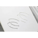 Copper Inverted V Long Ear Hook DIY Earrings - Pack of 6