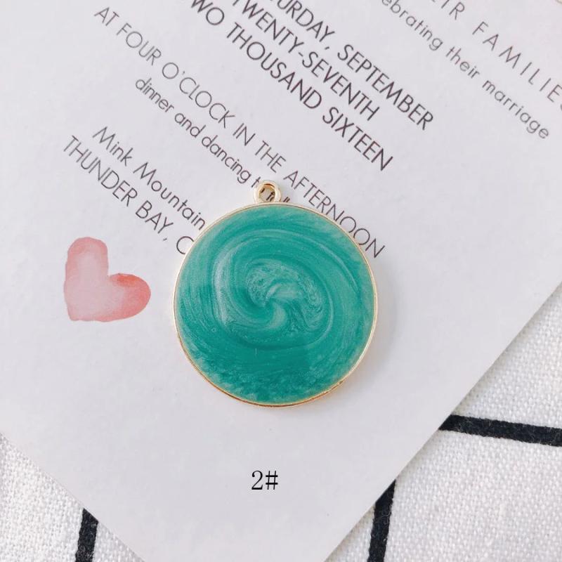 Alloy Round Pendant Earrings Accessories 4Pcs/Lot