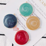 Alloy Round Pendant Earrings Accessories 4Pcs/Lot