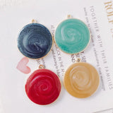 Alloy Round Pendant Earrings Accessories 4Pcs/Lot