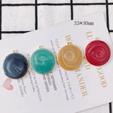 Alloy Round Pendant Earrings Accessories 4Pcs/Lot