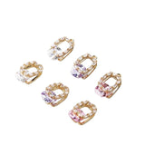 Zircon Copper Plating Pendant DIY Jewelry Material 2pcs