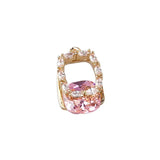 Zircon Copper Plating Pendant DIY Jewelry Material 2pcs